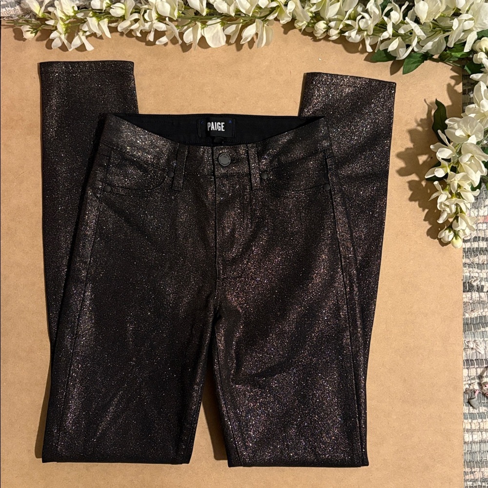 .✦ ݁˖Flash Sale.✦ ݁˖ Paige "Hoxton Ultra Skinny" Metallic Jeans